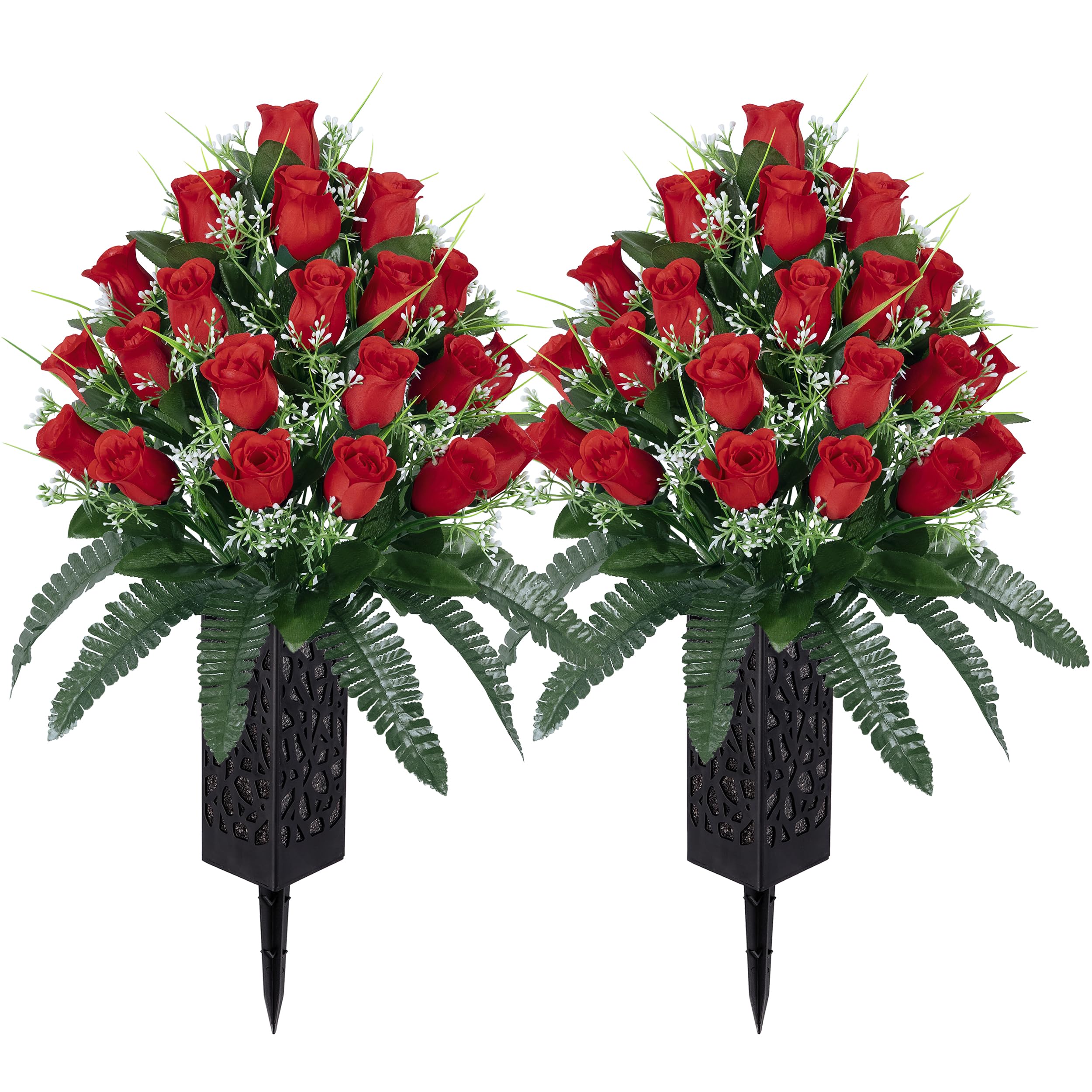 LVXINLI face avant du bouquet et vase montrant tenue et couleur durable