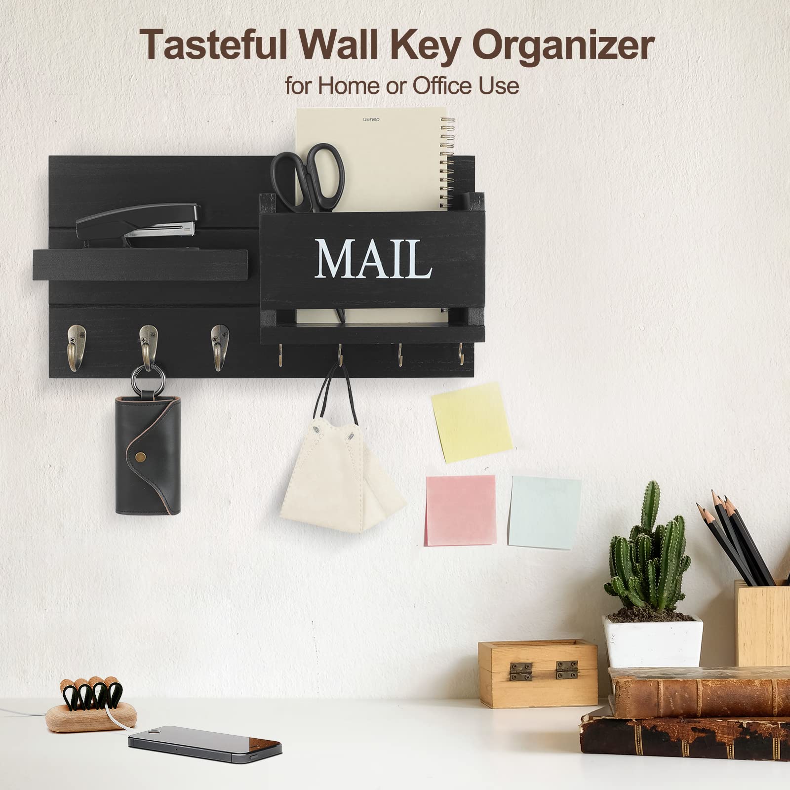 Lwenki installé sur mur avec chevilles incluses, pose simple et stable