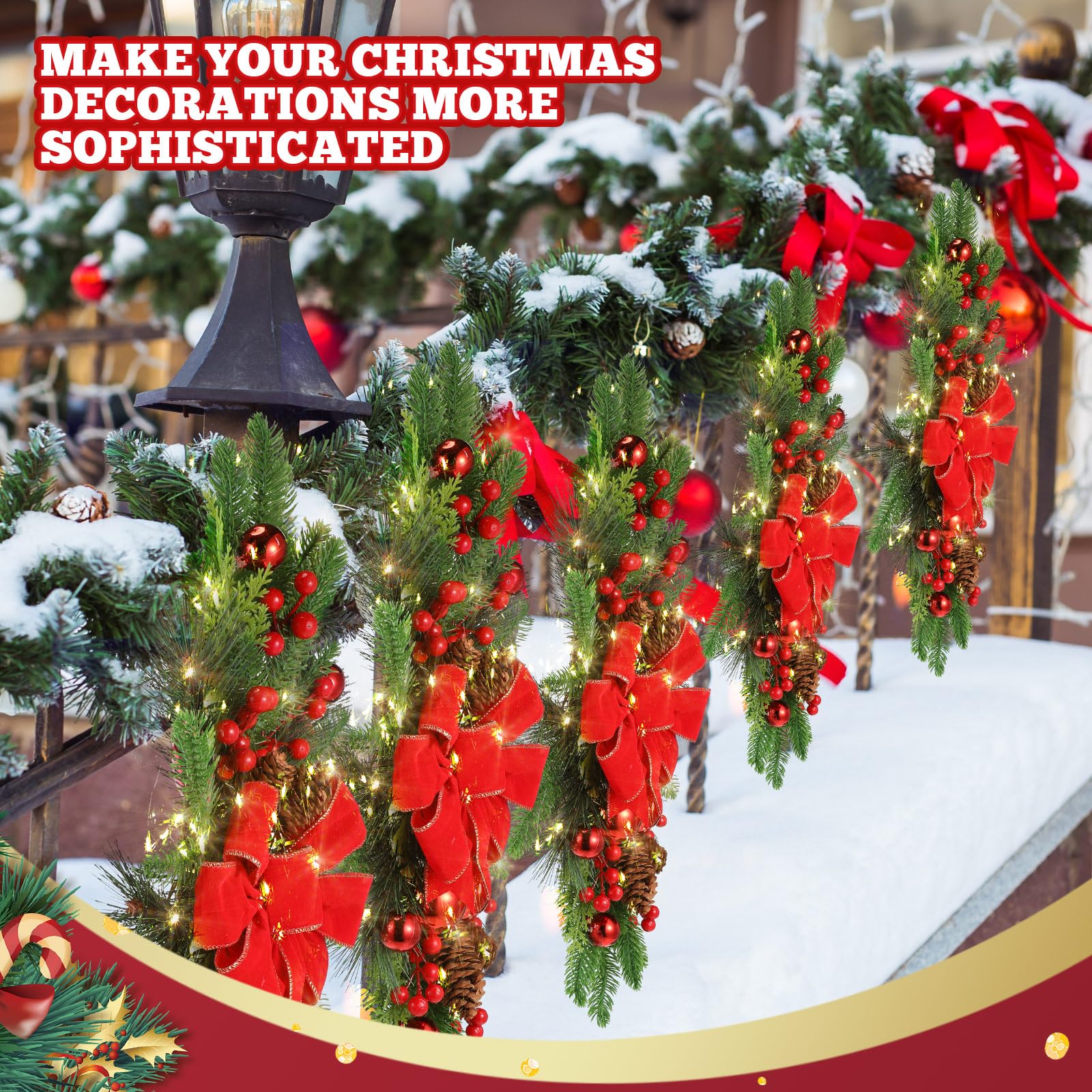 Lyrow swag installé sur escalier créant ambiance chaleureuse