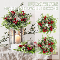 Lyrow couronnes en usage sur table apportant une ambiance de Noël chaleureuse