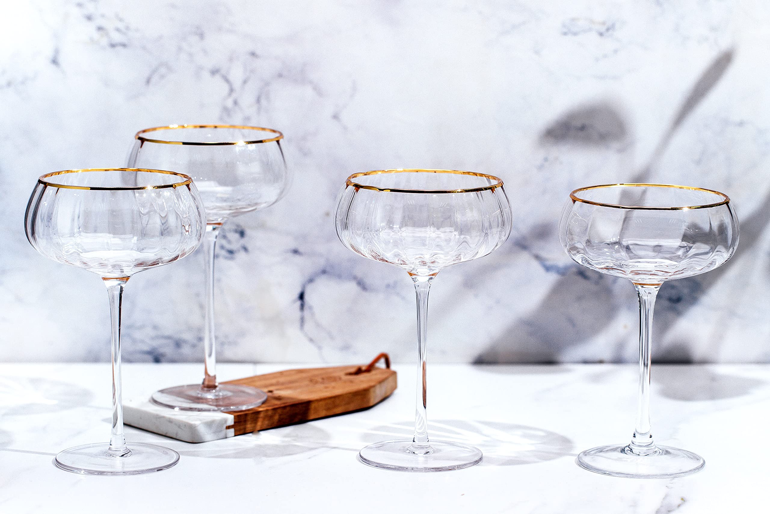 Lysenn verre coupe en usage avec espresso martini pour service élégant