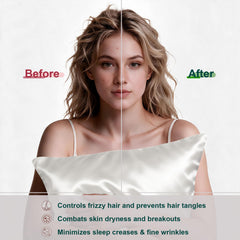 Housse LYSHIN en usage sur lit double illustrant réduction des plis