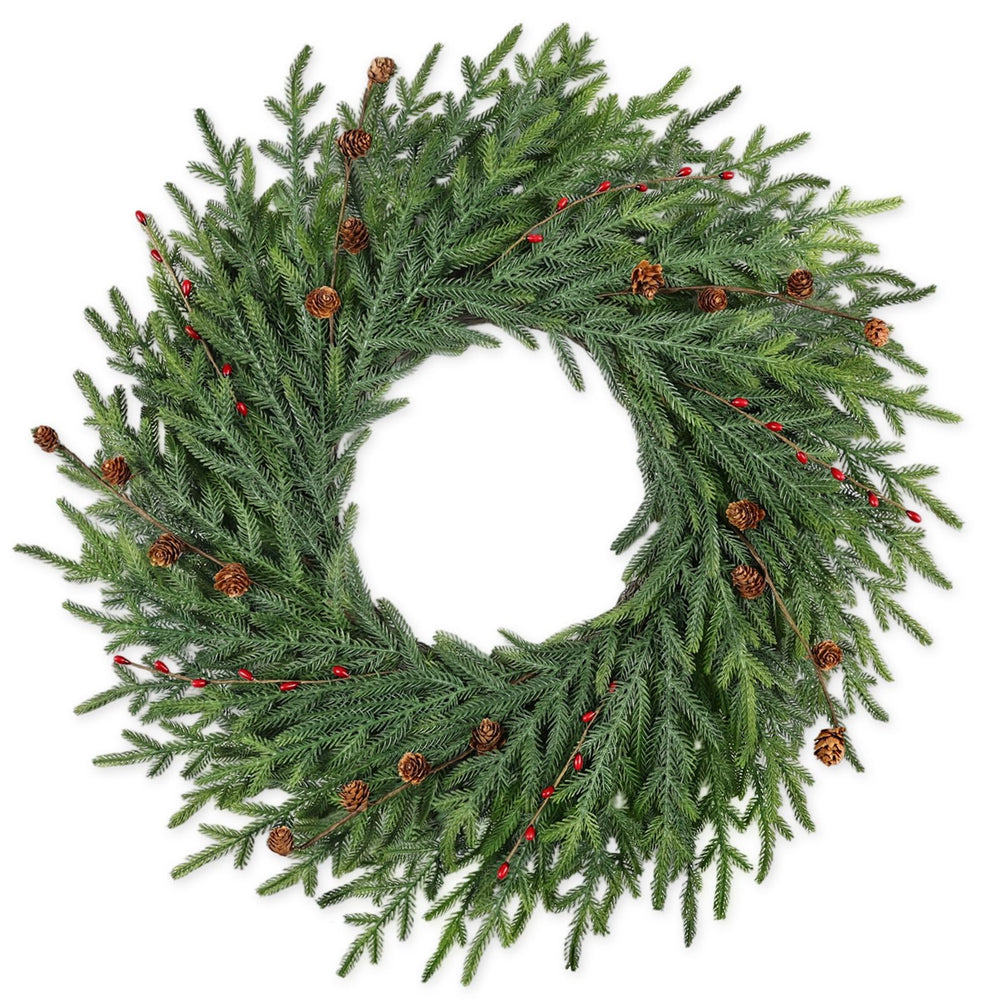 LZNPA couronne de Noël face à la porte apportant une entrée accueillante