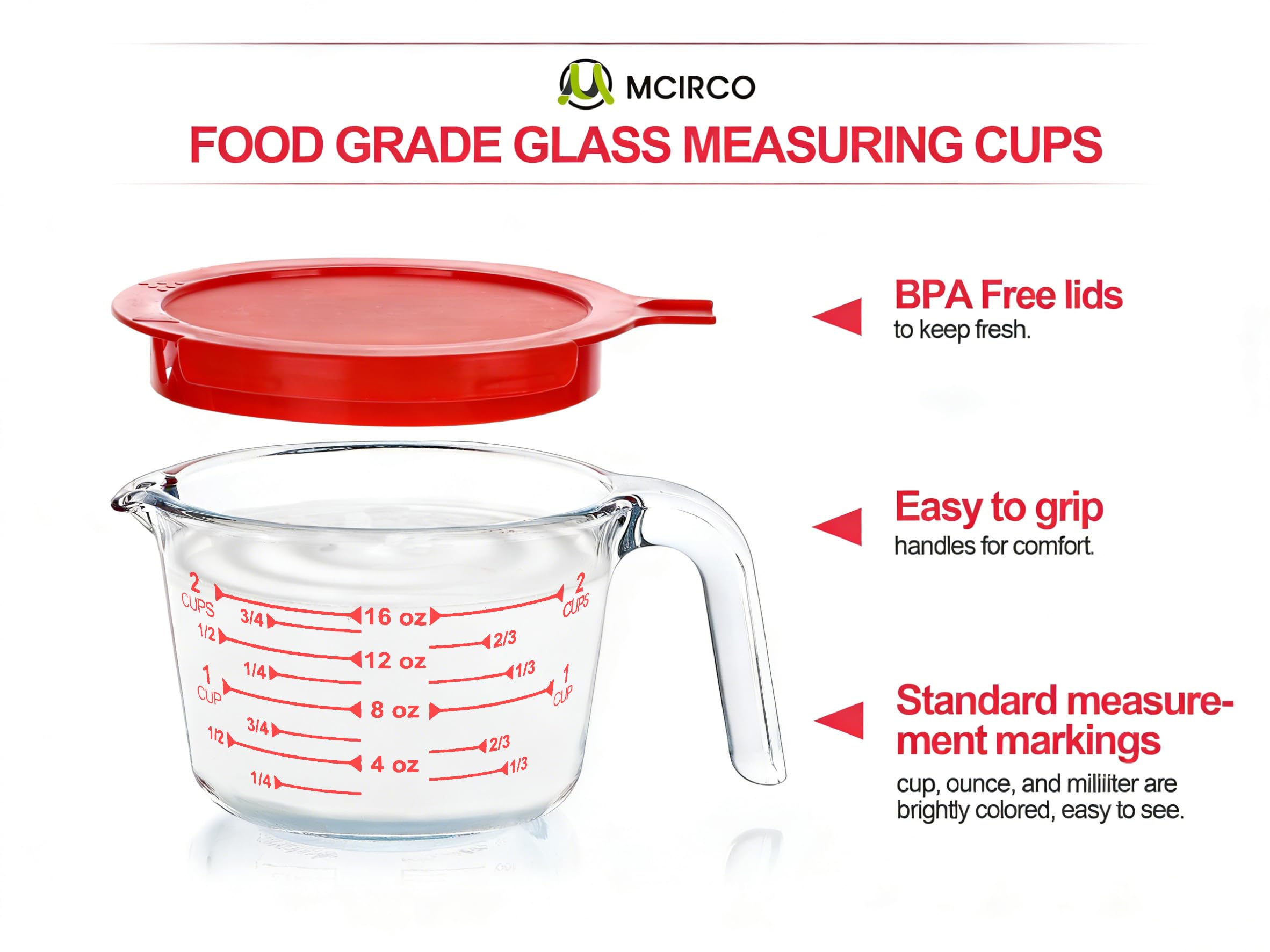 M MCIRCO couvercles empilés sur tasses, conservation sans odeur