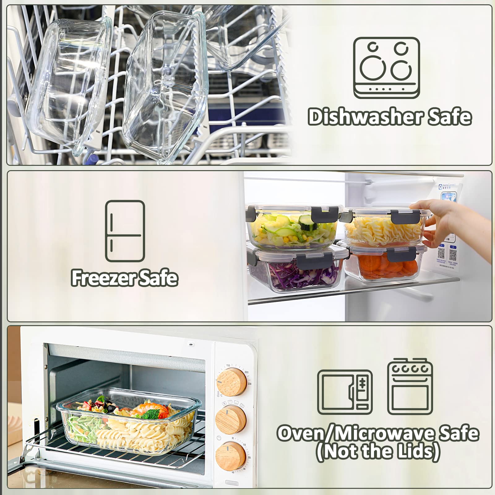M MCIRCO boîtes en usage pour meal prep, gain de temps et organisation