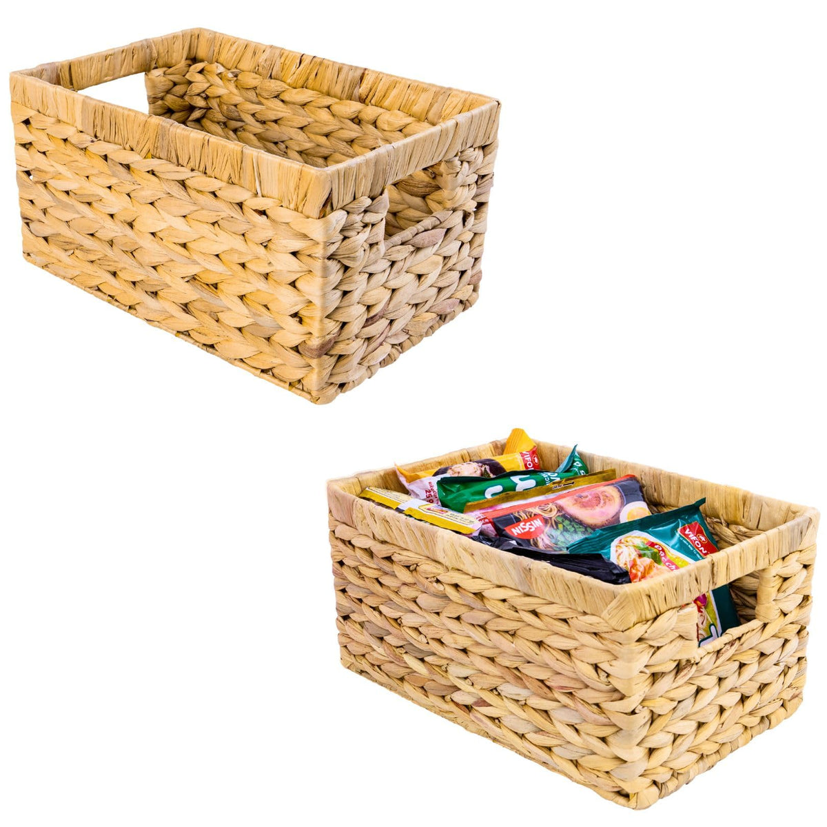 M4DECOR vue face avant du panier apportant rangement esthétique