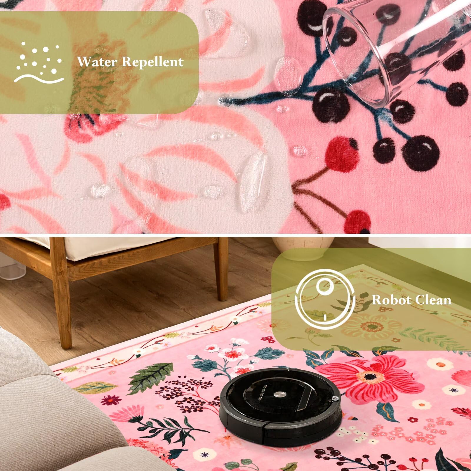 Macgace tapis lavable en machine pour entretien simplifié