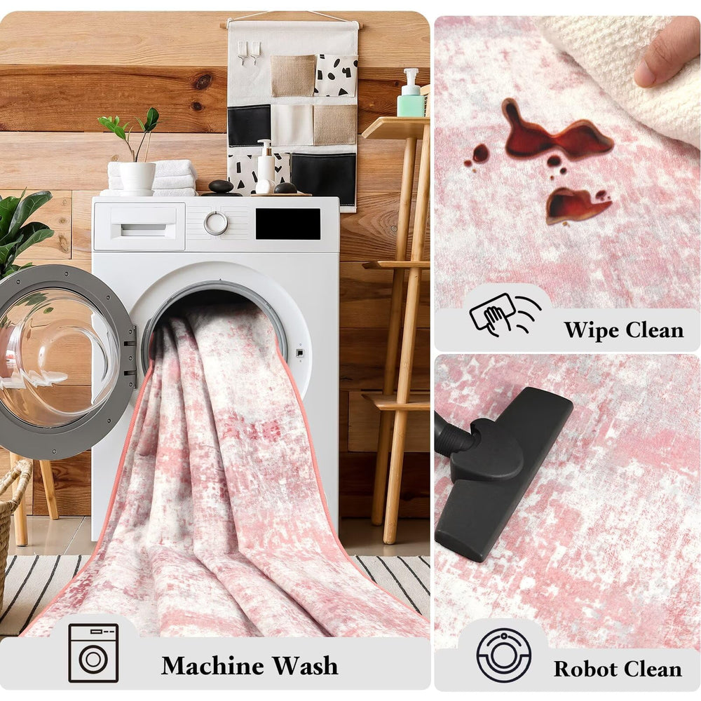 Macgace tapis posé en chambre créant ambiance cosy et décorative
