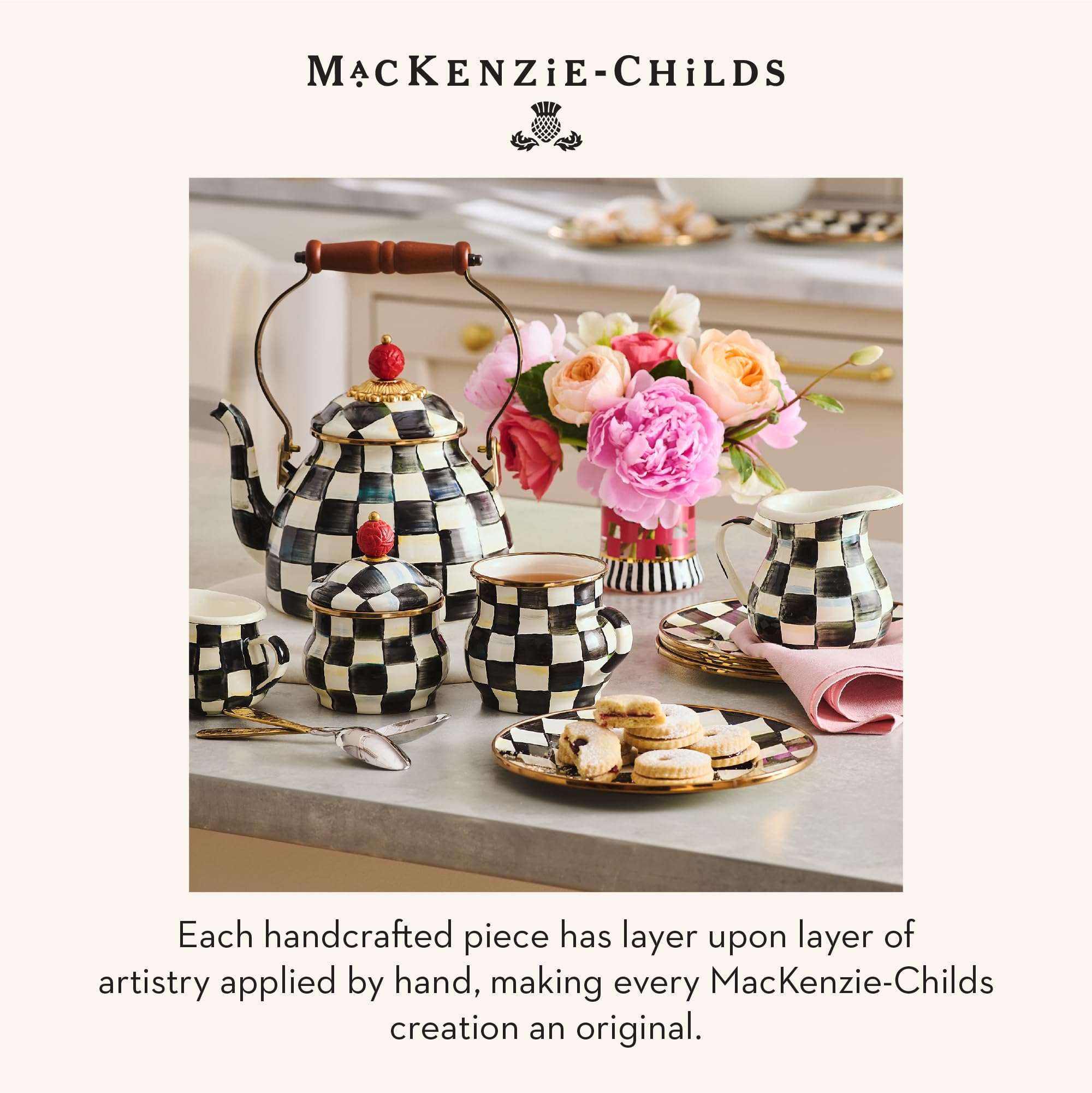 MACKENZIE-CHILDS emballage cadeau présenté, idéal pour offrir
