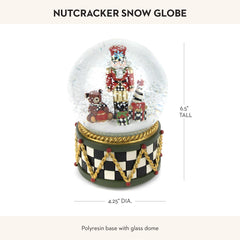 MACKENZIE-CHILDS globe en usage posé sur une étagère créant ambiance festive