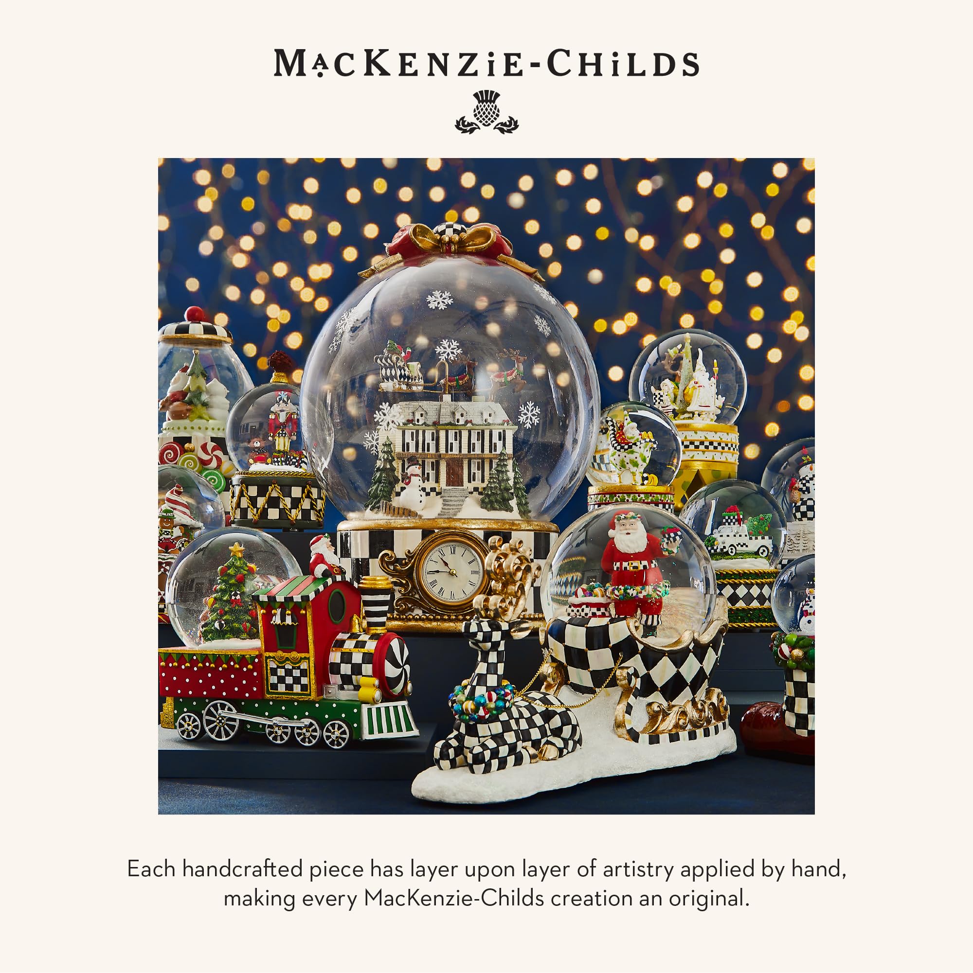 MACKENZIE-CHILDS mise en scène déco intégrée à une table de fête raffinée