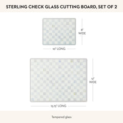MACKENZIE-CHILDS gros plan motif carreaux, détail décoratif et durable