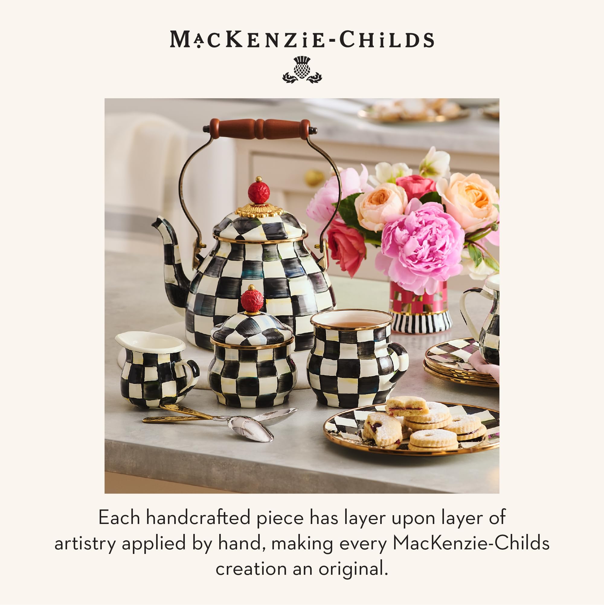 MACKENZIE-CHILDS planche en scène cuisine décorée, rehausse l’espace de vie