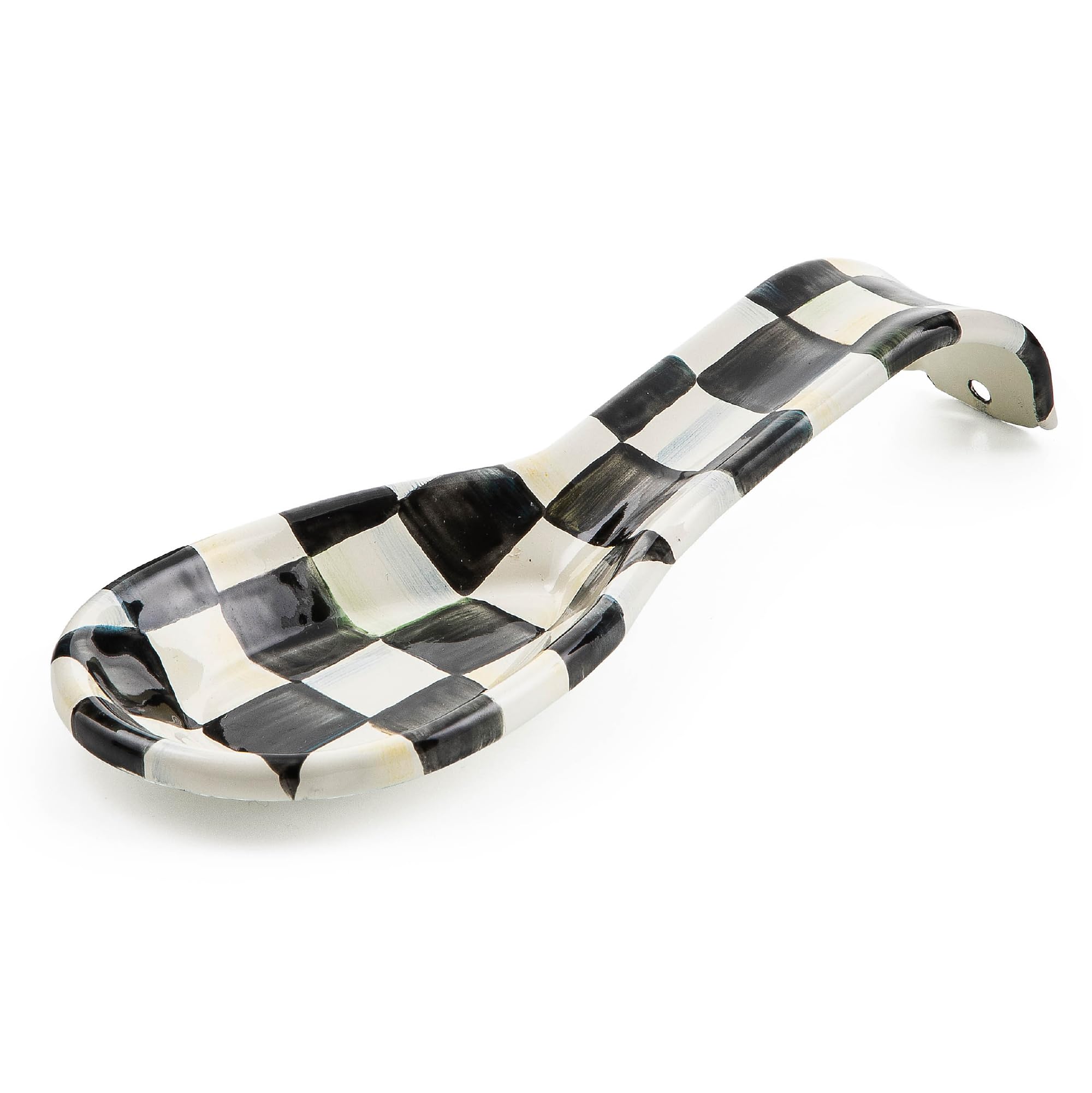 MACKENZIE-CHILDS repose-cuillère face avant motif Courtly Check pour style et protection
