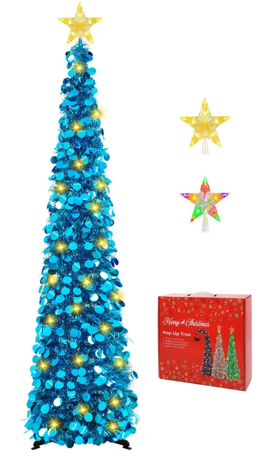 MACTING sapin pop-up face montrant la silhouette brillante et gain d'espace
