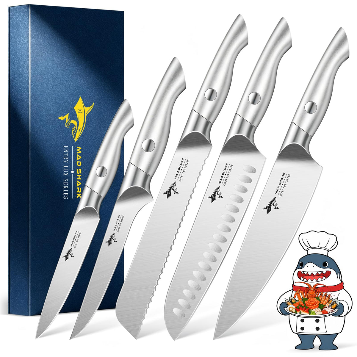 MAD SHARK face avant du coffret montrant l’ensemble et l’élégance