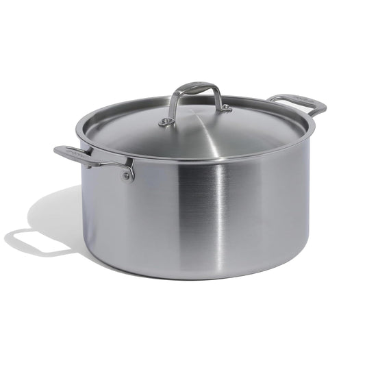 Made In faitout inox 12 qt face avant montrant robustesse et capacité