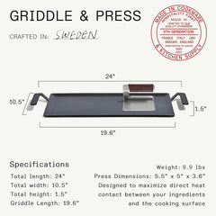 Made In presse gros plan illustrant la pression régulière et le brunissage