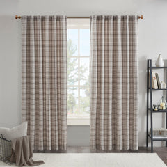 Madison Park vue de face du panneau plaid apportant chaleur décorative