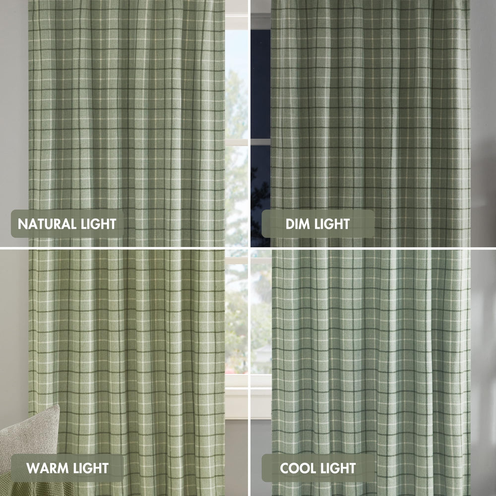 Madison Park comparaison de taille montrant 50x84 et couverture fenêtre
