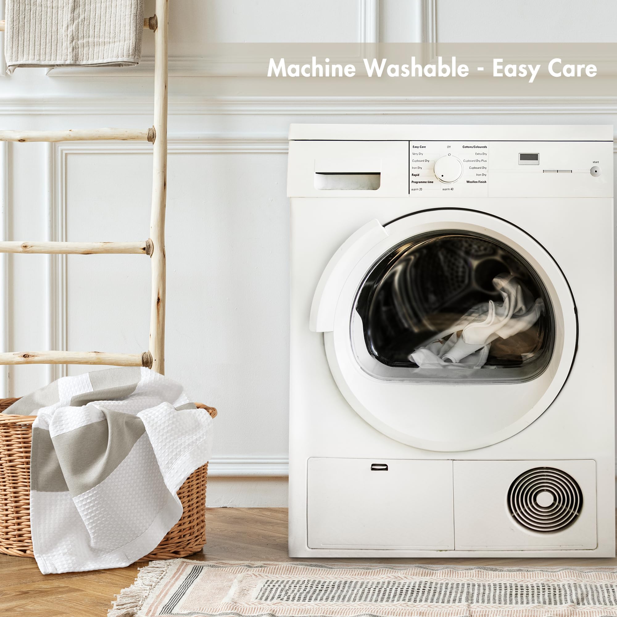 Madison Park main touchant la texture waffle pour confort et tenue supérieure