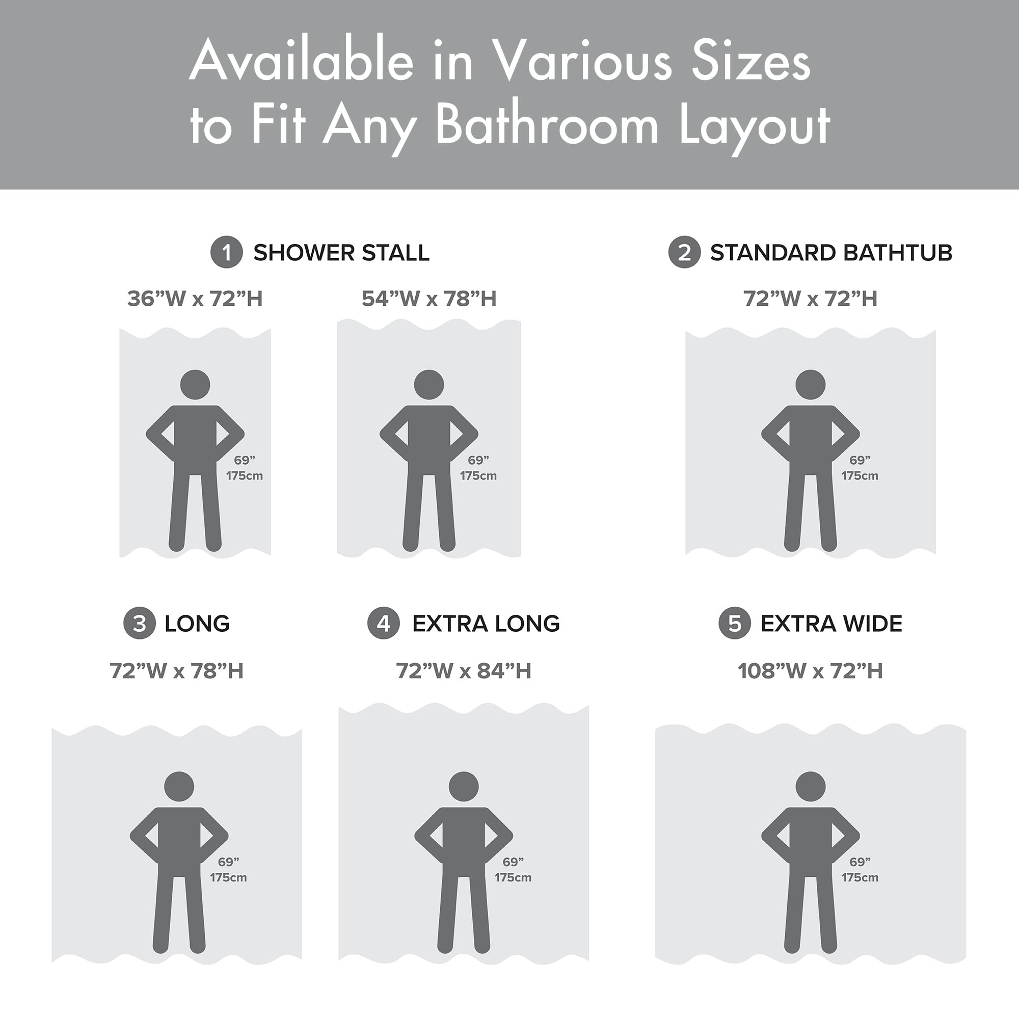 Madison Park comparaison taille 54x78 pour cabines étroites pratique