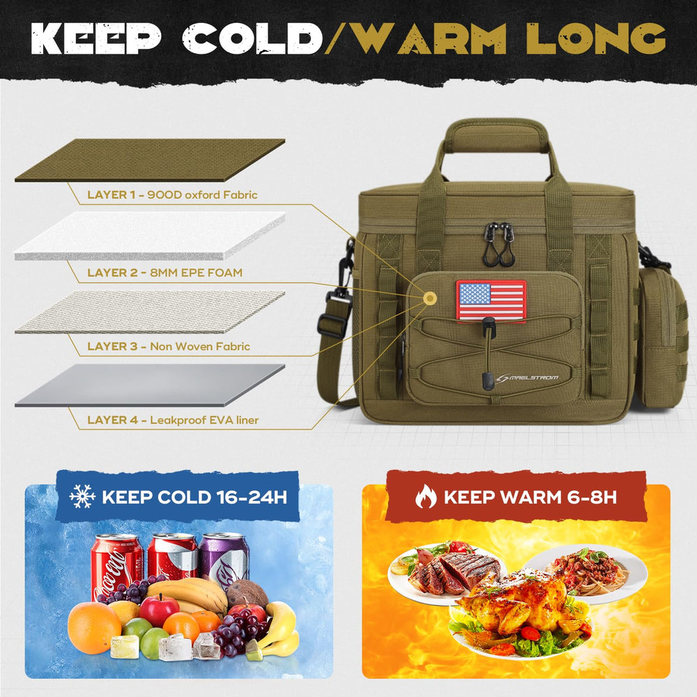 Maelstrom détail du système MOLLE et sac détachable pour organisation