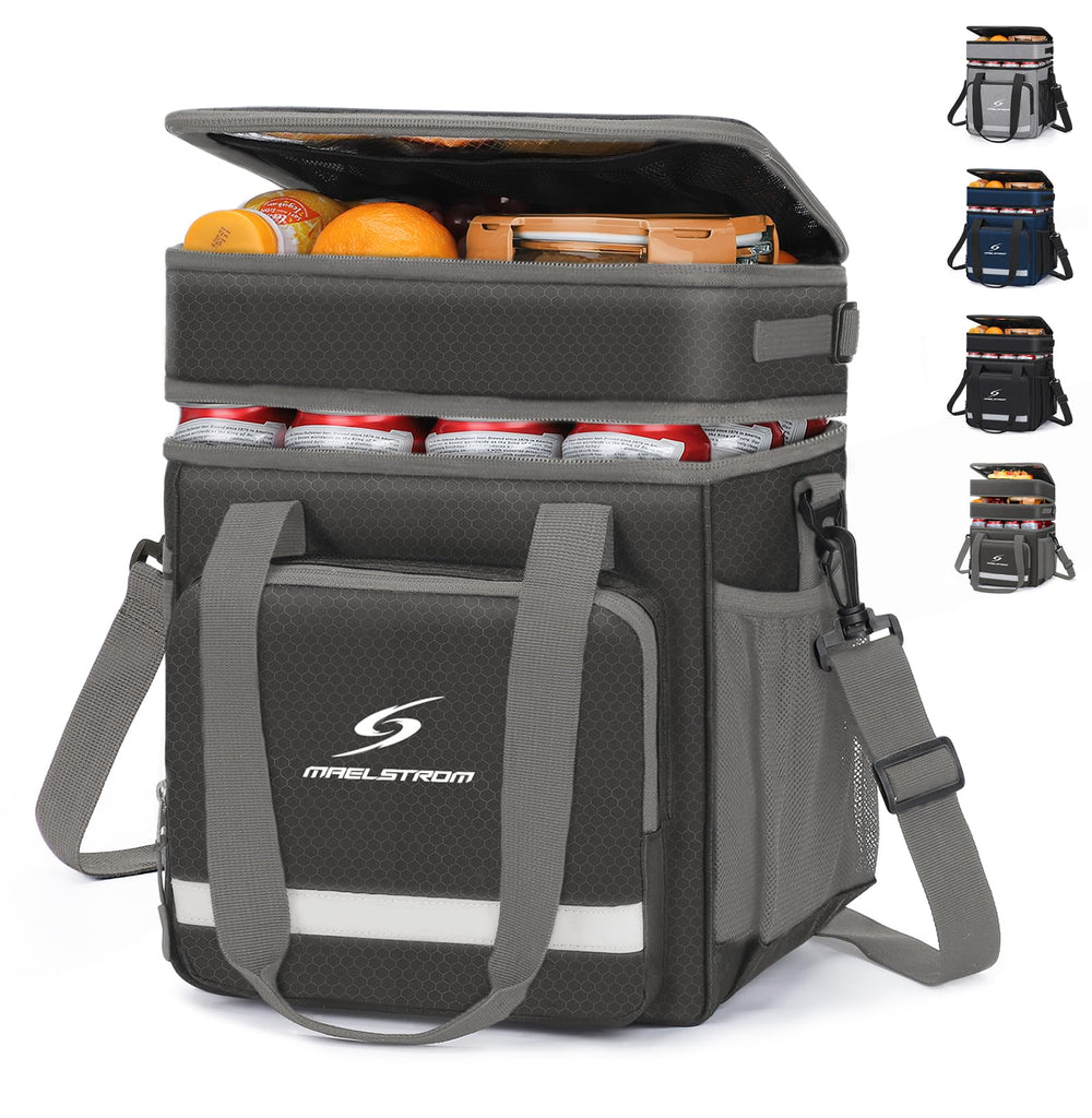 Maelstrom sac repas vue face montrant trois compartiments et organisation pratique