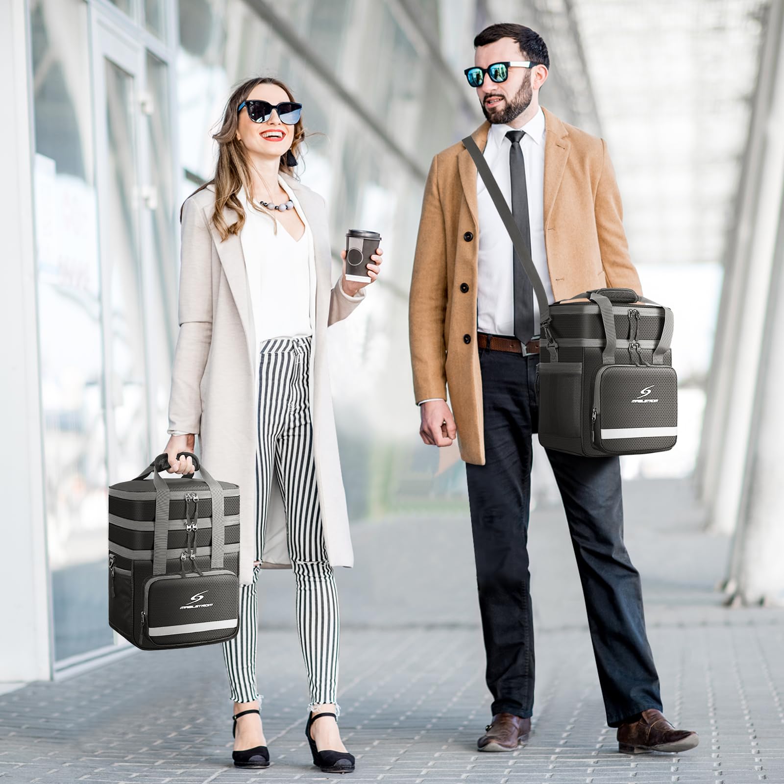 Maelstrom comparaison taille montrant sac à côté d'objets quotidiens pour échelle
