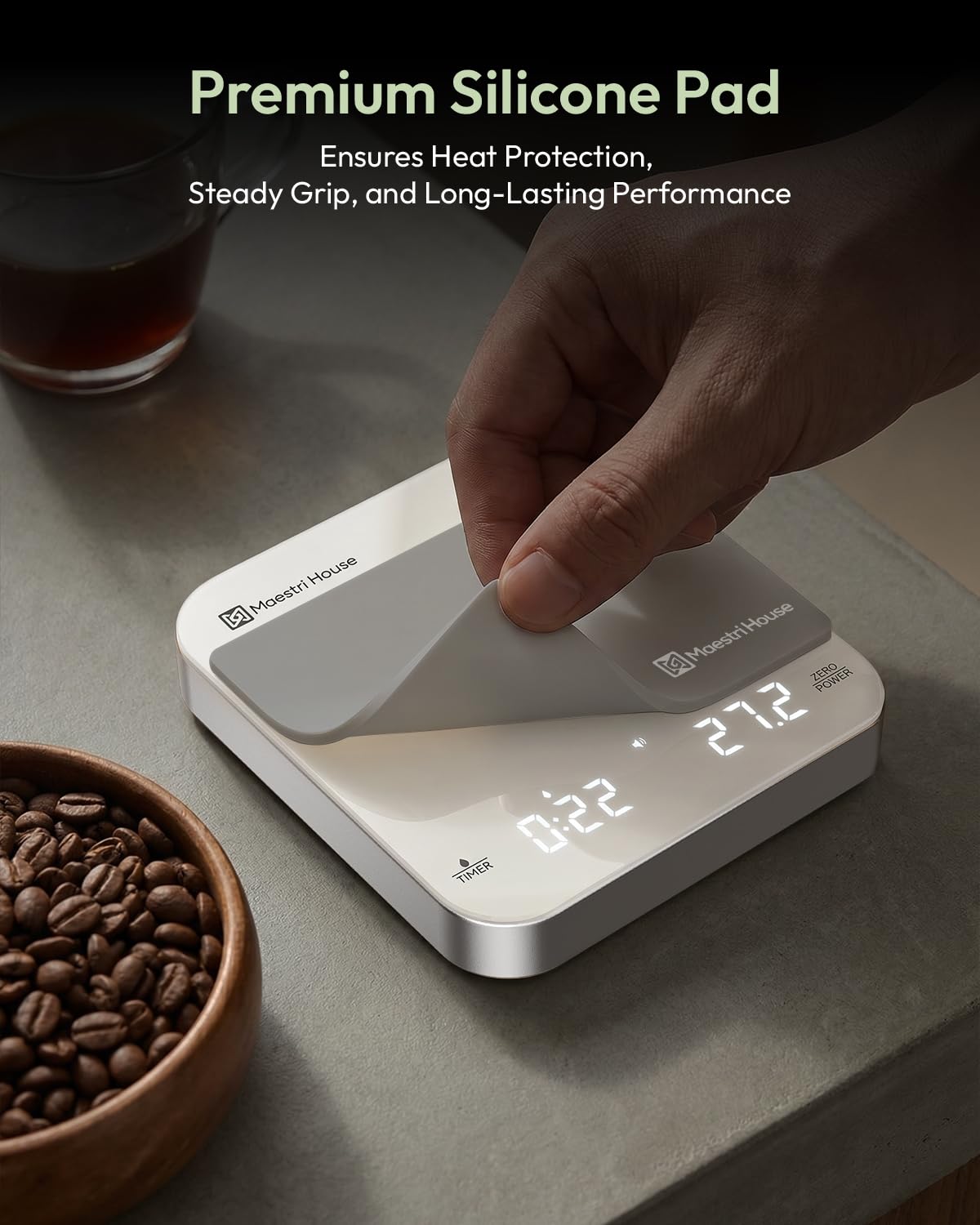 Maestri House S2 dans cuisine moderne, intégration discrète pour barista domestique