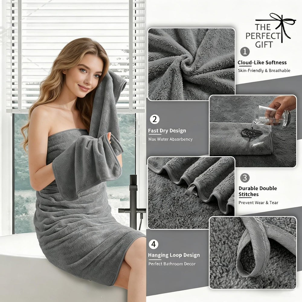 MAGGEA gros plan sur la texture microfibre illustrant la douceur et l’absorption