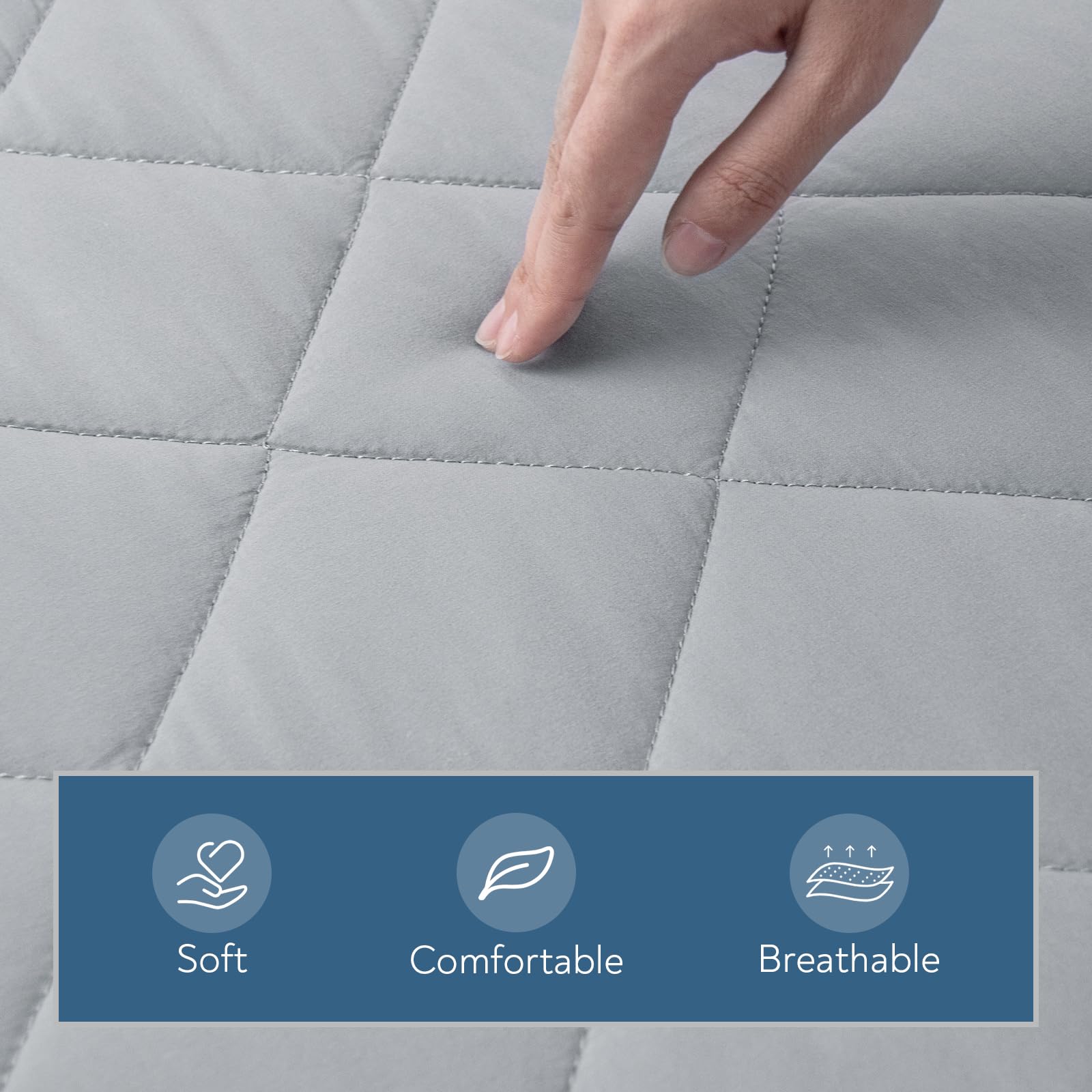 Magik & Kover gros plan matelassage doux pour confort et soutien