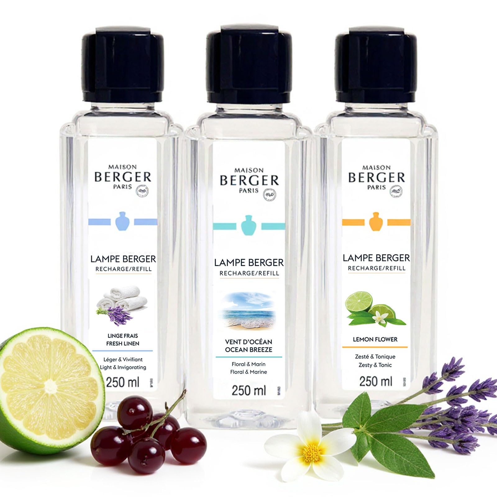 MAISON BERGER packaging Fresh Trio montrant coffret élégant et harmonieux