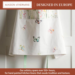 Maison d' Hermine gros plan tissu coton montrant texture douce durable