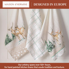 Maison d'Hermine gros plan motif aquarelle, apporte charme décoratif