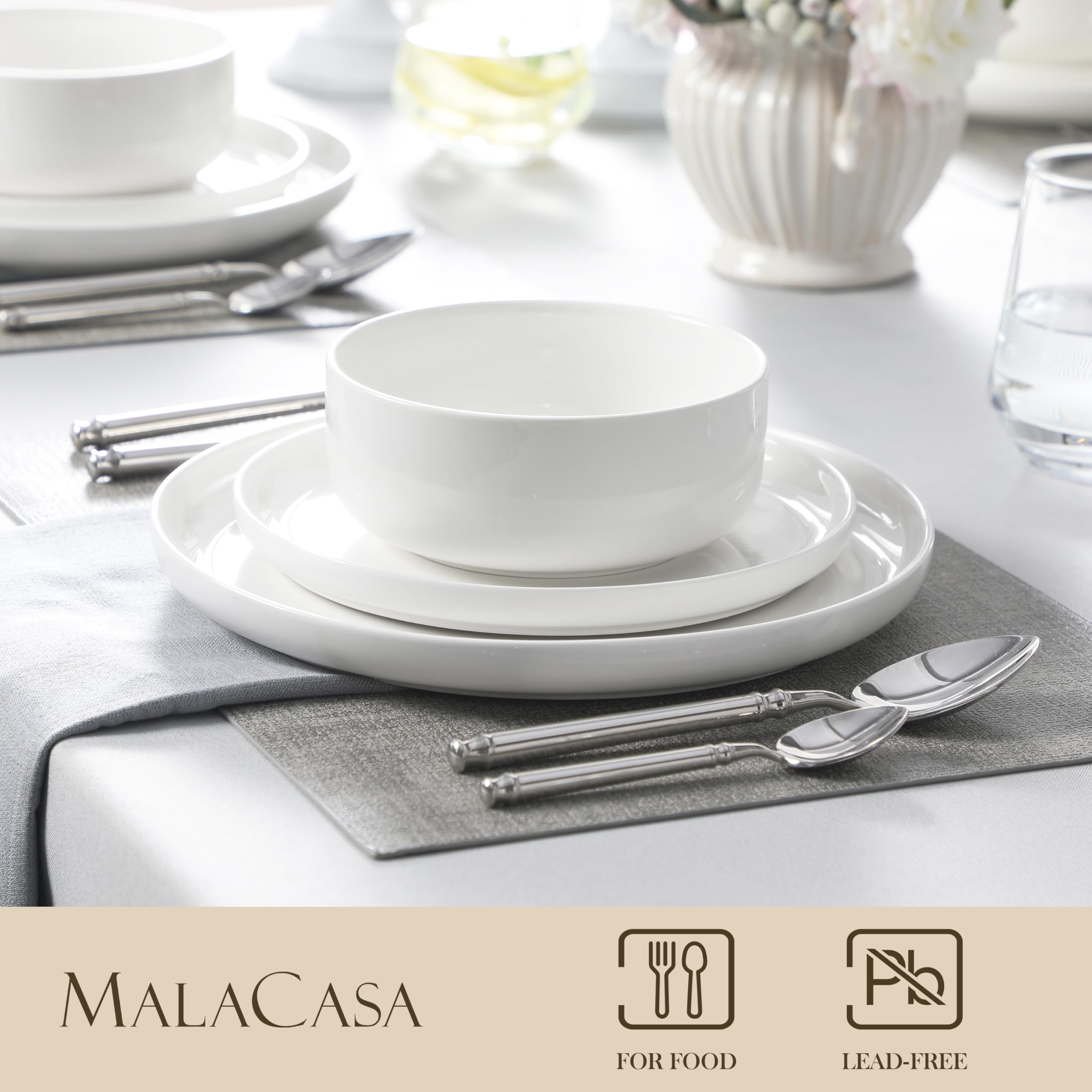 MALACASA assiette à salade gros plan, polyvalence et esthétique