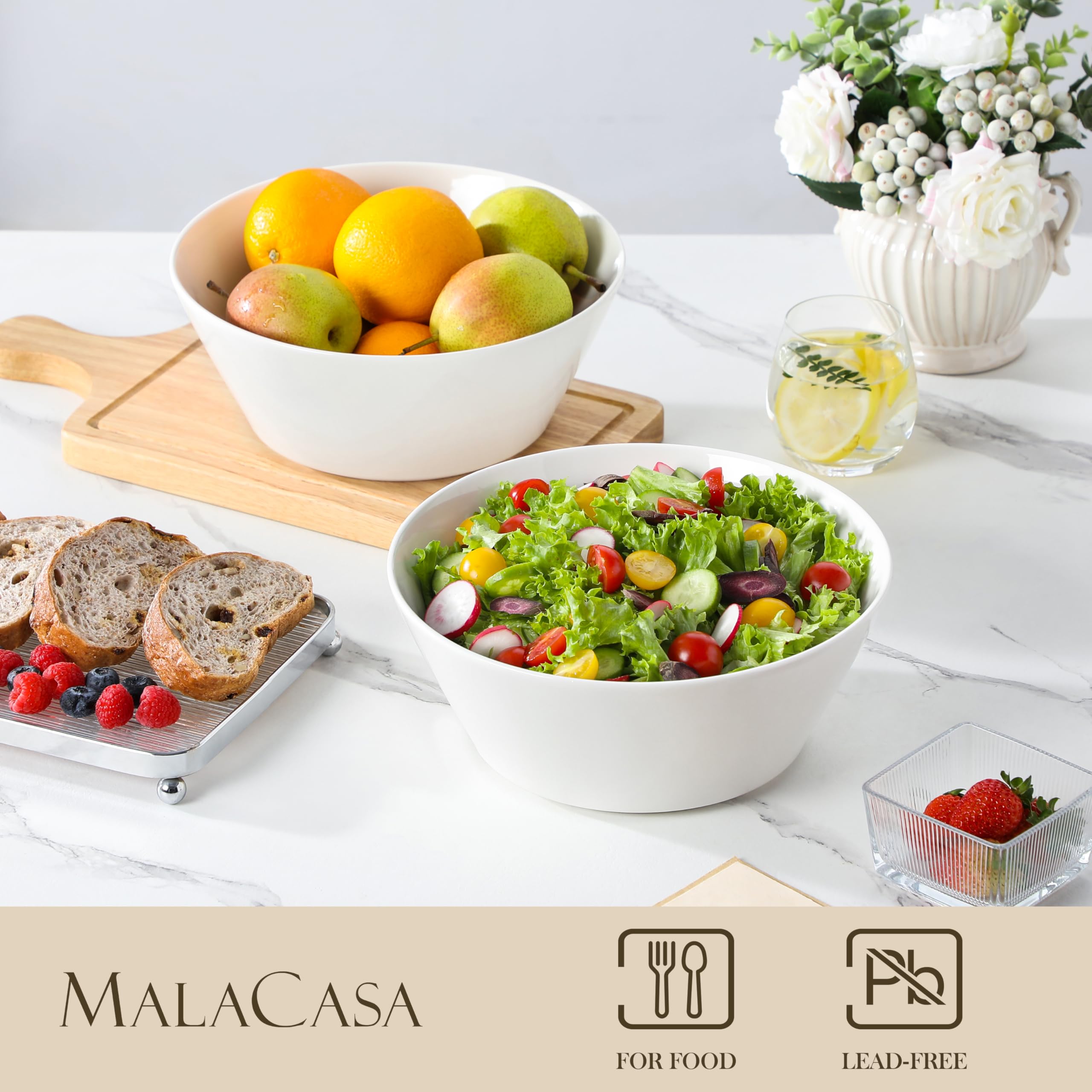 MALACASA bol utilisé pour saladier, facilite le service collectif