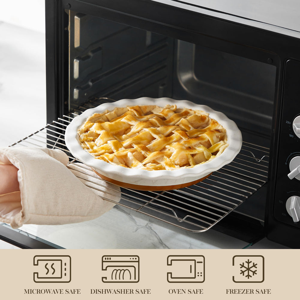 MALACASA ensemble de deux plats 9 pouces pratique pour cuire plusieurs recettes simultanément