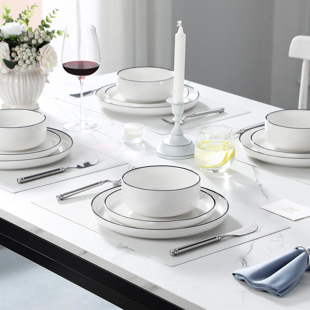MALACASA LUNA assiette avec règle indiquant dimensions pratiques