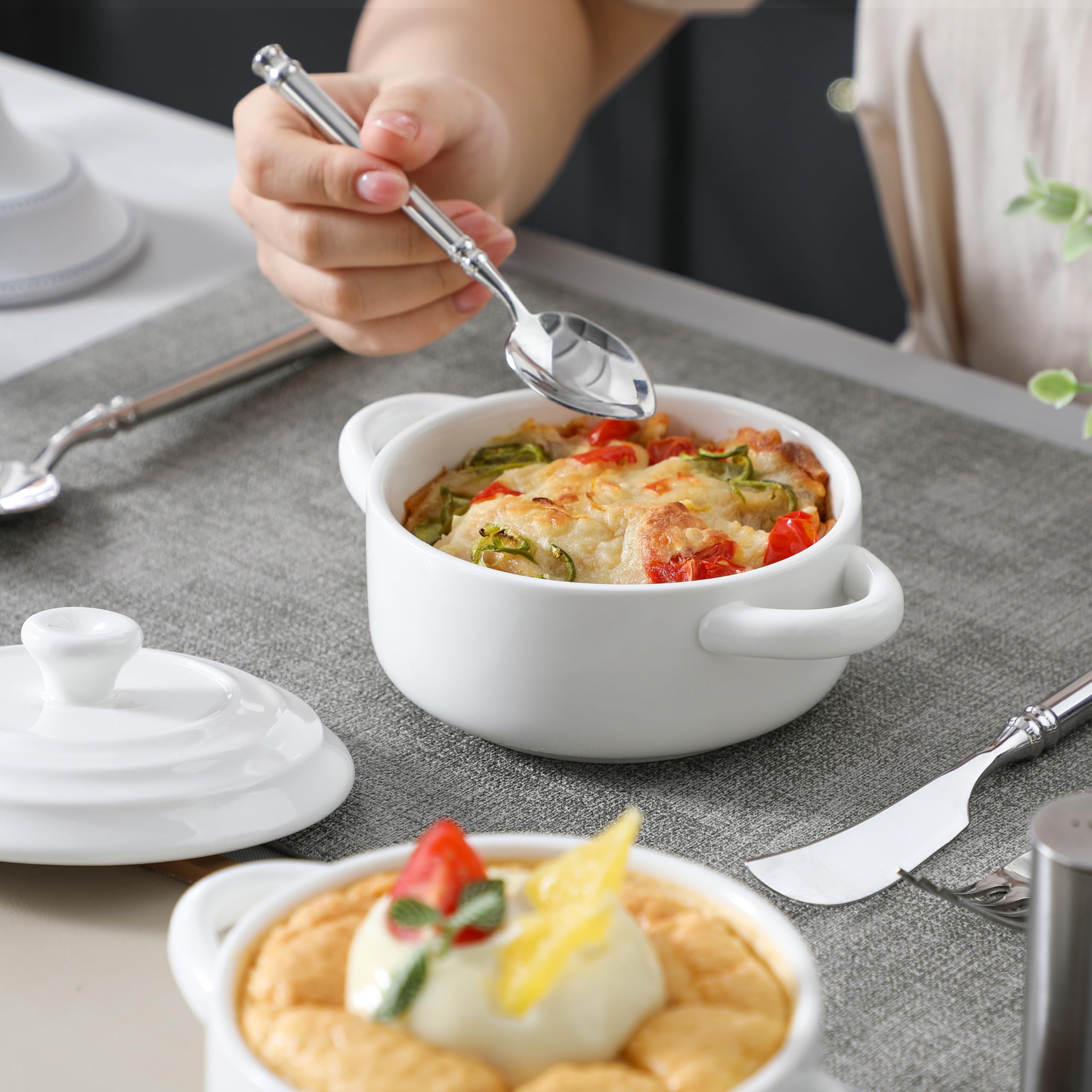 MALACASA cocotte garnie gratin service individuel appétissant