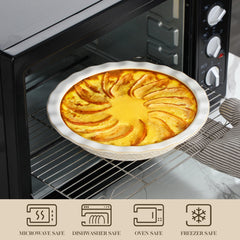 MALACASA tarte à croûte dorée sortie du plat, aspect appétissant