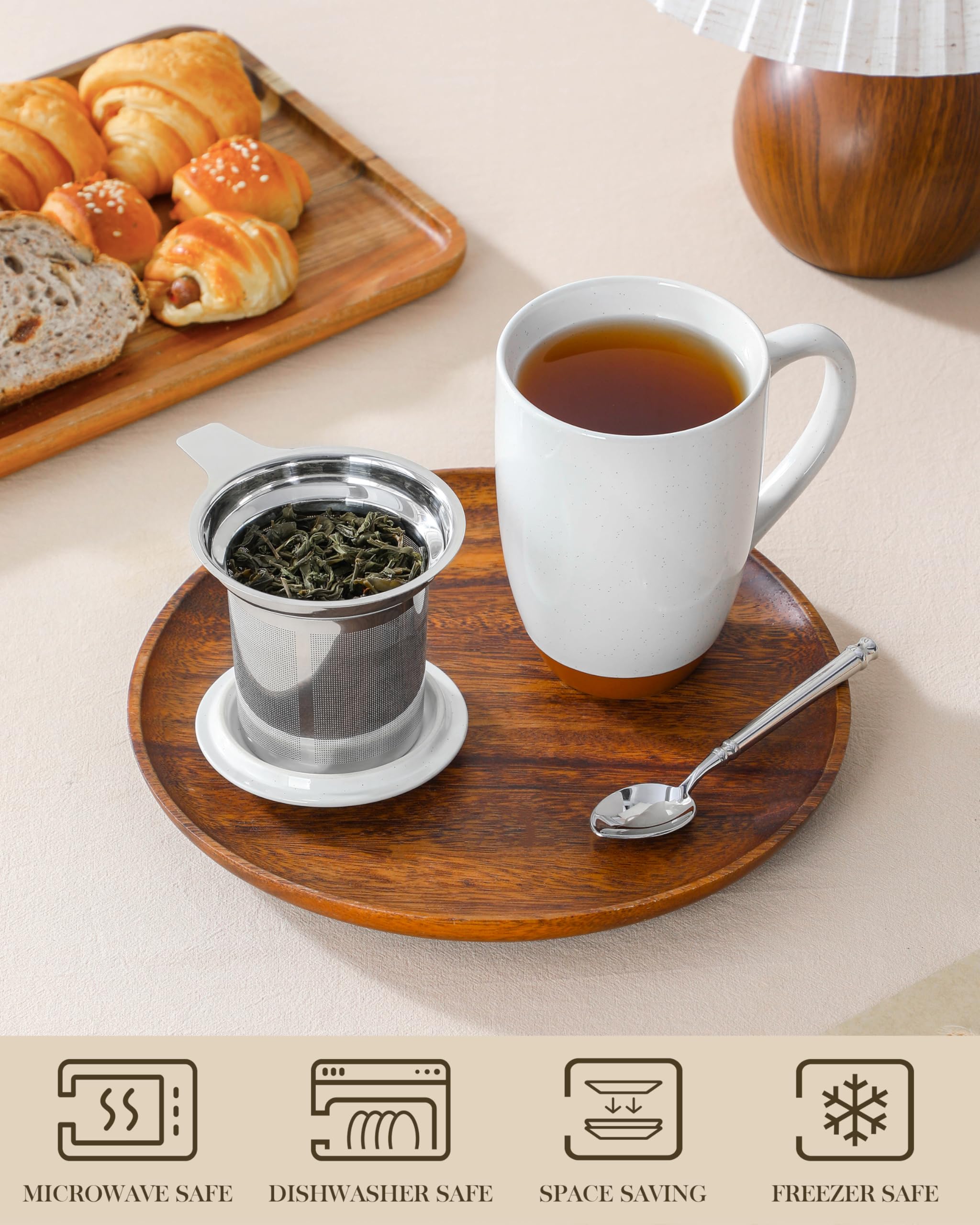MALACASA mug en infusion garde la chaleur et facilite la préparation