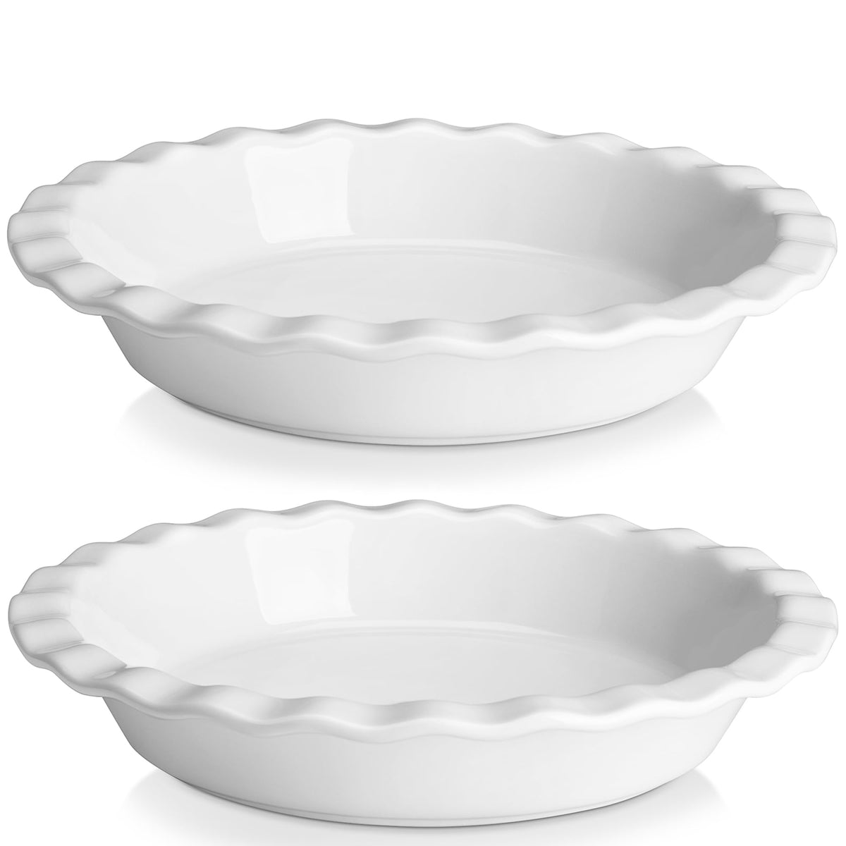 MALACASA plat à tarte 9" face avant élégant et pratique