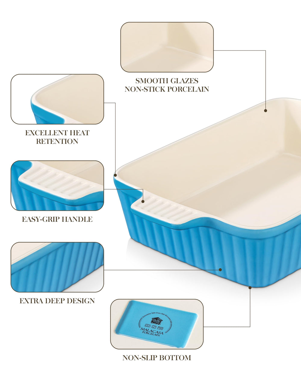 MALACASA comparaison taille avec ustensile pour portions familiales
