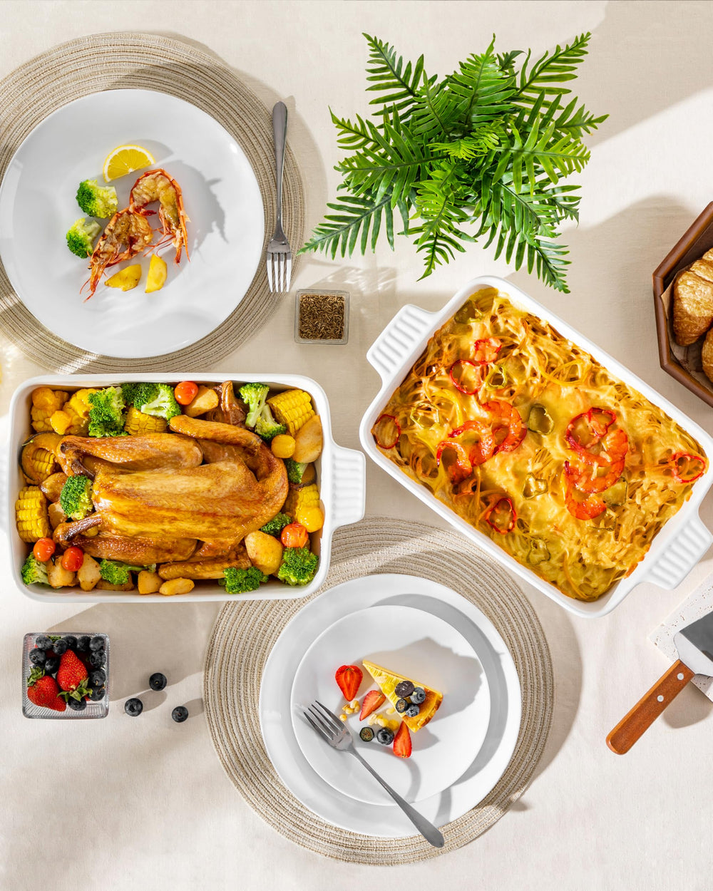 MALACASA plat en situation de service sur table, esthétique pour recevoir