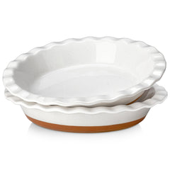 MALACASA plat à tarte face avant montrant la finition esthétique et le bord festonné