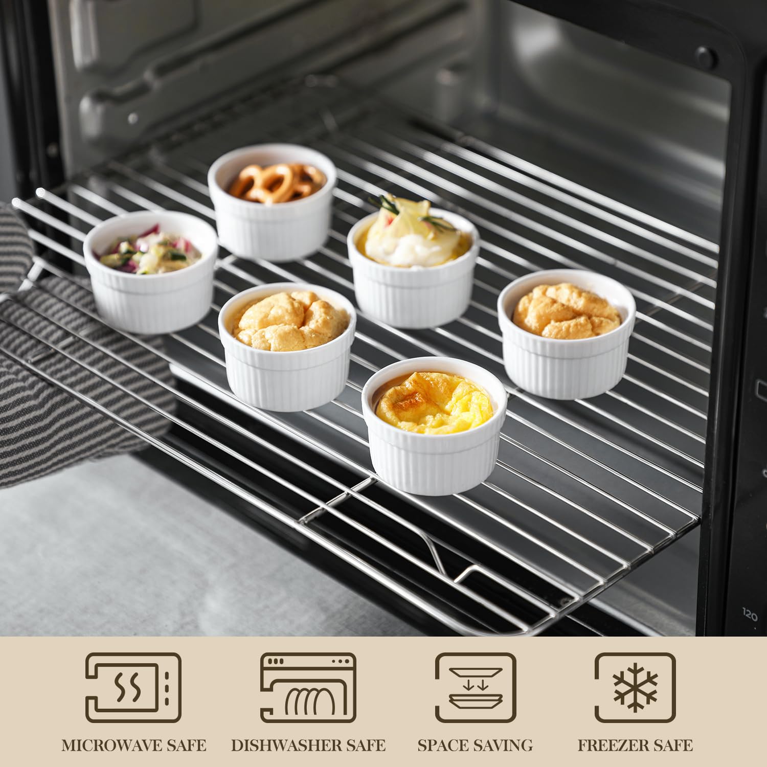 MALACASA ramequin dans four, compatible cuisson pour petites portions