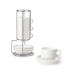 MALACASA tasse espresso vue de face montrant design et finition brillante