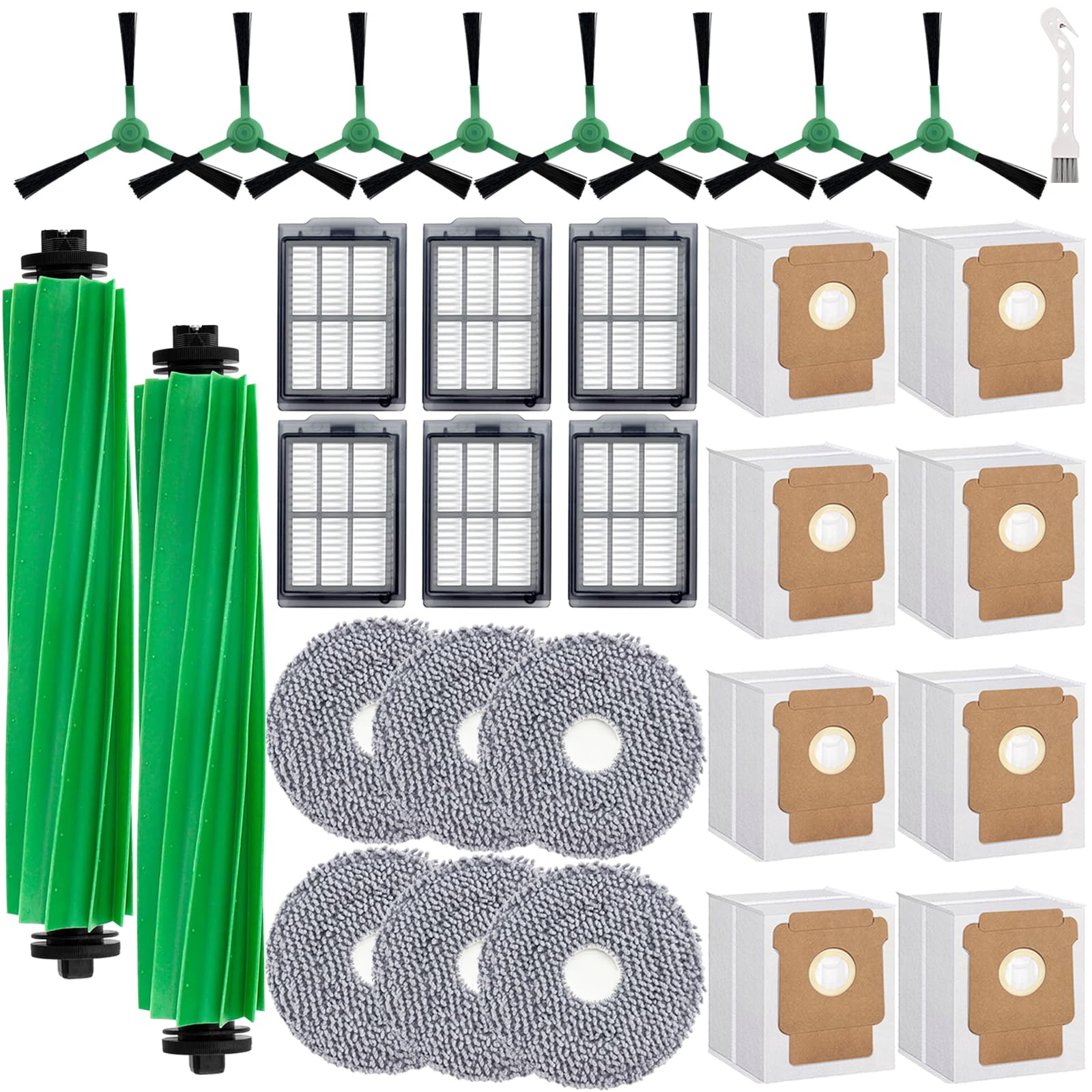 MalhSlix kit ensemble complet montrant toutes les pièces pour entretien robot, praticité