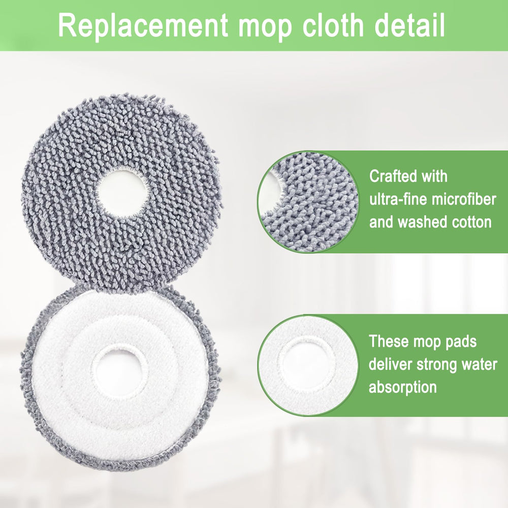 MalhSlix lingettes mop alignées pour nettoyage humide uniformisé des sols